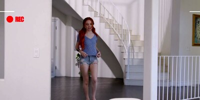 POV casting with redhead teen Madi Collins