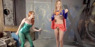 Superheroine Supergirl Turned Into Lesbian Sex Slave