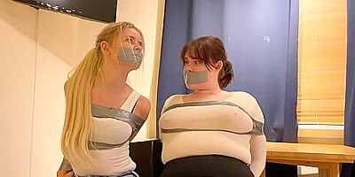 Two Friends Duct Taped