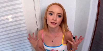 Petite ginger Maria Kazi is fucked hard in point of view