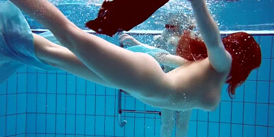 Underwater Show featuring hussy's nudist scene