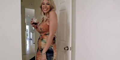 Step Mom Gives Me Tour of the New House and her New Tits - Nikki Brooks