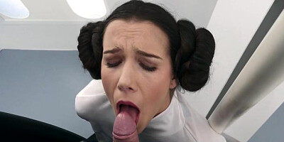 MOVIEporn.com - Shaved Princess Leia pussy licking sex video