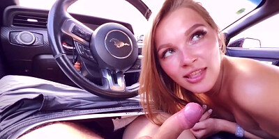 Ellie Moore - She Gave A Blowjob In Public In The Car