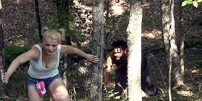 HD- Nadia White gets face fucked hard int the woods by Don Whoe