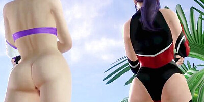 Dead or Alive Xtreme Venus Vacation Sayuri & Tamaki Dolphin Wave Collab Costume Nude Mod