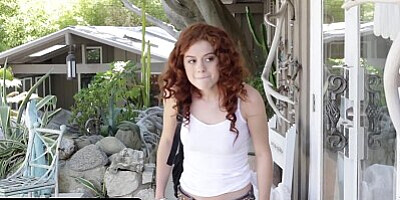 TeamSkeet - Petite Redhead Willing To Do Anything After Getting Caught Stealing Than Going To Jail