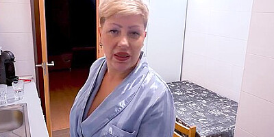 Chubby Spanish Divorced Wife Is 40 And Ready For Banging Her Young Friend!