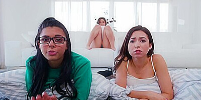 Teen 18+ Slumber Party Turns To Sex Orgy - Logan Long, Abella Danger And Gina Valentina