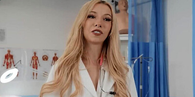 Tight doctor hottie has two people going fucking insane