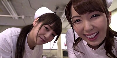 Yui Hatano with Rei Miziuna Threesome nurses