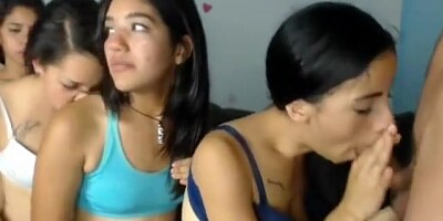 4 Teens 1 Dick Pussy Party Webcam Live Show P One
